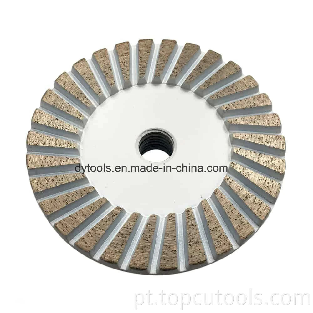Roda de moagem de diamantes de 100 mm para polimento de mármore/ concreto/ granito